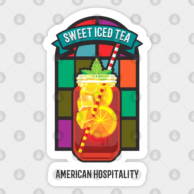 Sweet Iced Tea 2 - Americana Sticker by Hardcore-Nerd